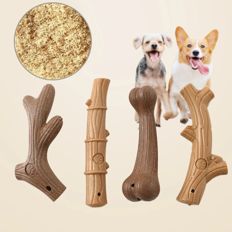 2 dogs and the 4-Pack Dog Chew Toys for Aggressive Chewers