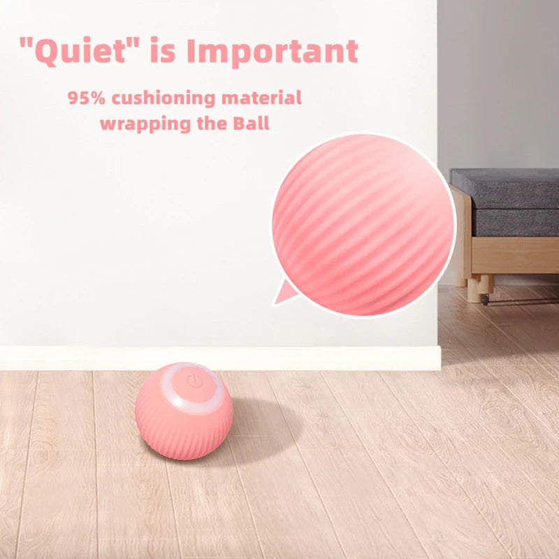 Automatic Rolling Ball Smart Cat Toy is wrapped with cushioning material